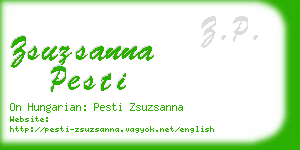 zsuzsanna pesti business card
